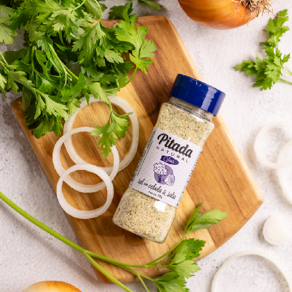 Sal com Cebola e Salsa Pitada Natural